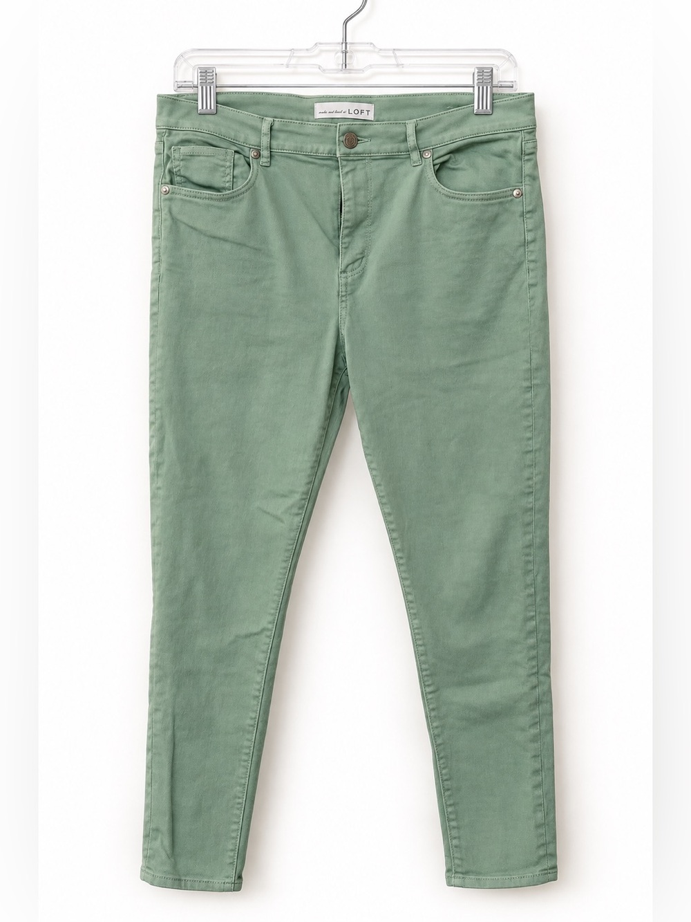 LOFT Sage Green Skinny Jeans